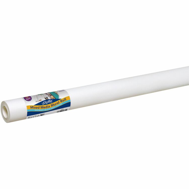 UCreate Art1st Multi Media Art Paper Roll, 80-lb., 36" x 30 ft., White (PAC4845) 1 Roll