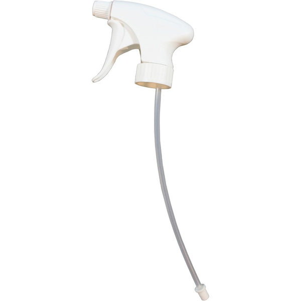 Genuine Joe Trigger Sprayer, Contour, f/24/32 oz Bottles, 9.65"L, White (GJO85144) Case of 24