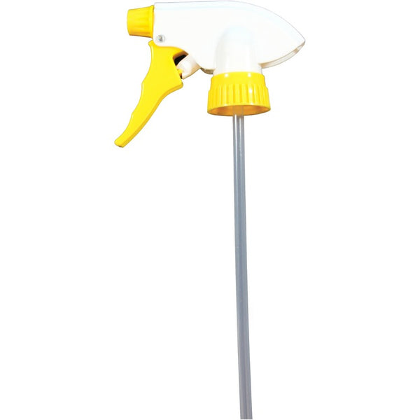 Genuine Joe Trigger Sprayer, Chemical Resistant, 28mm, Yellow (GJO85145) Case of 24