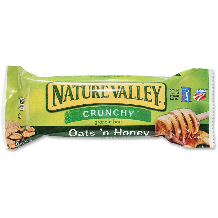 NATURE VALLEY Granola Bars, Crunchy, 1.5 oz, 6BX/CT Oats 'N Honey (GNMSN3353CT) Pack of 18