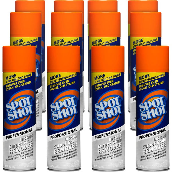 Spot Shot Instant Carpet Stain Remover, 18oz, 12/CT (WDF00993CT) Case of 12