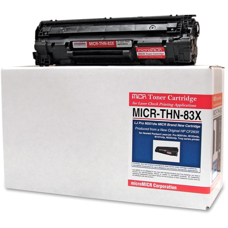 microMICR MICR Toner Cartridge, Alternative for HP 83X, Laser, 2200 Pages, Black, 1 Each (MCMMICRTHN83X)