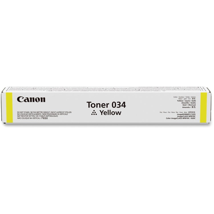 Canon Toner Cartridge, 7300 Page Yield, Yellow (CNMCRTDG034Y)