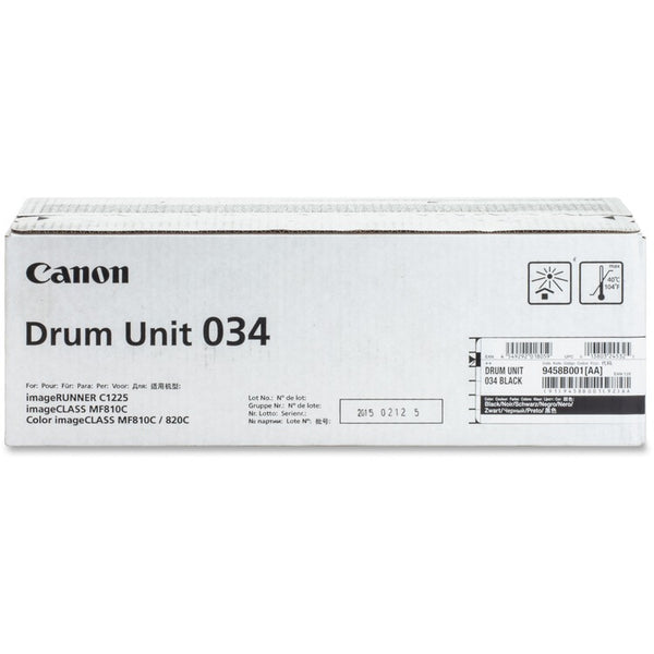 Canon Drum Unit, f/MF810CDN/820CDN, 34, 000 Page Yield, BK (CNMDRUM034BK)