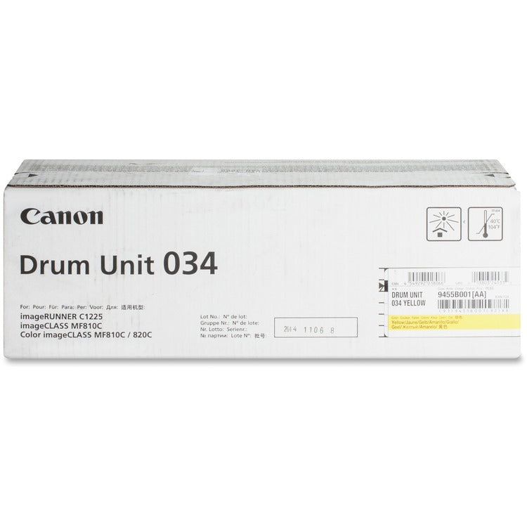 Canon Drum Unit, f/MF810CDN/820CDN, 35, 000 Page Yield, YW (CNMDRUM034Y)