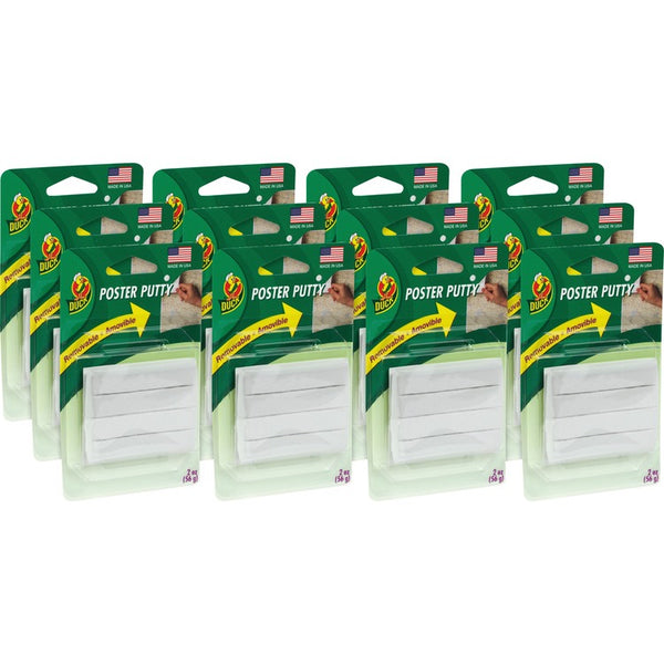 Duck Brand Mounting Putty, Removable, 56G, 12PK/CT, BE (DUCPTY2CT) Case of 4