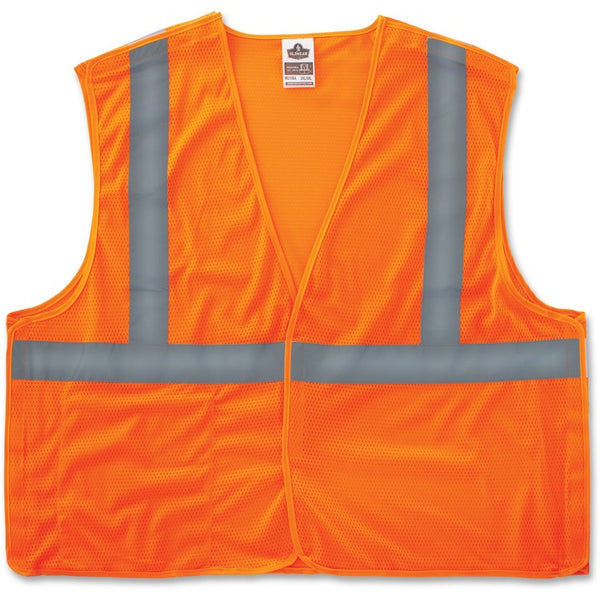 GloWear GloWear 8215BA Type R Class 2 Econo Breakaway Mesh Vest, Orange, S/M (EGO21063) Each