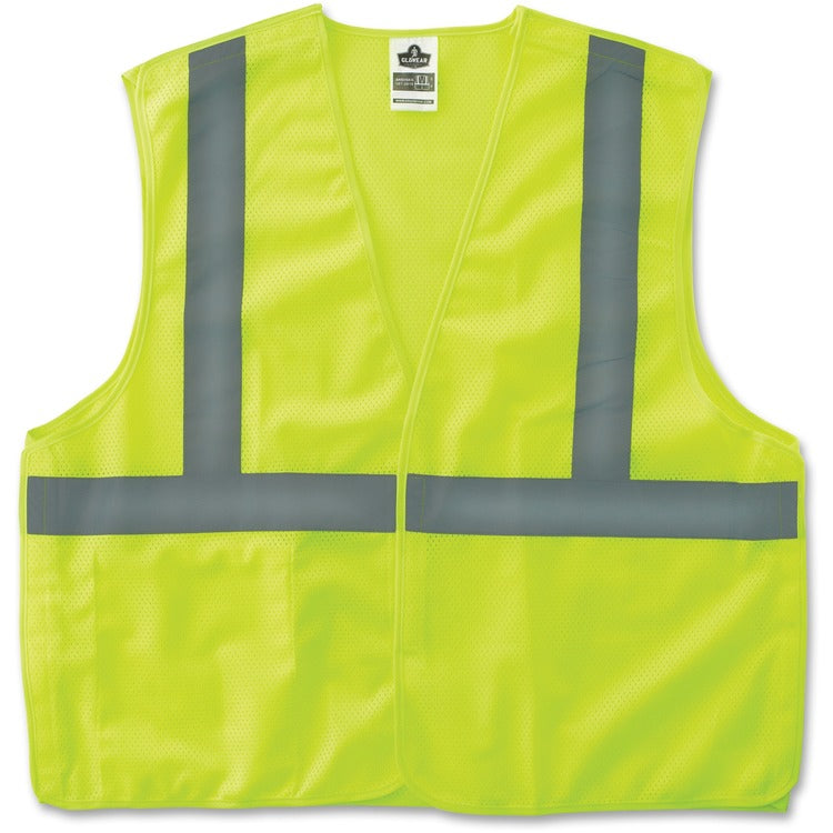 GloWear Econo Breakaway Vest, CLS-2, 2XL/3XL, Lime (EGO21077) Each