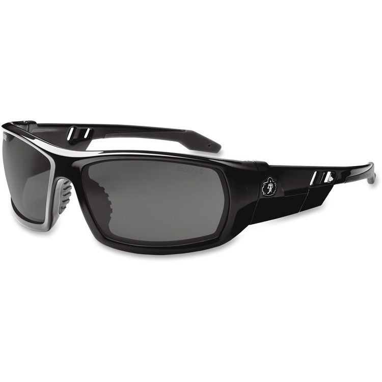 Ergodyne Skullerz Odin Safety Glasses, Black Frame/Smoke Lens, Anti-Fog, Nylon/Polycarb (EGO50033) Each