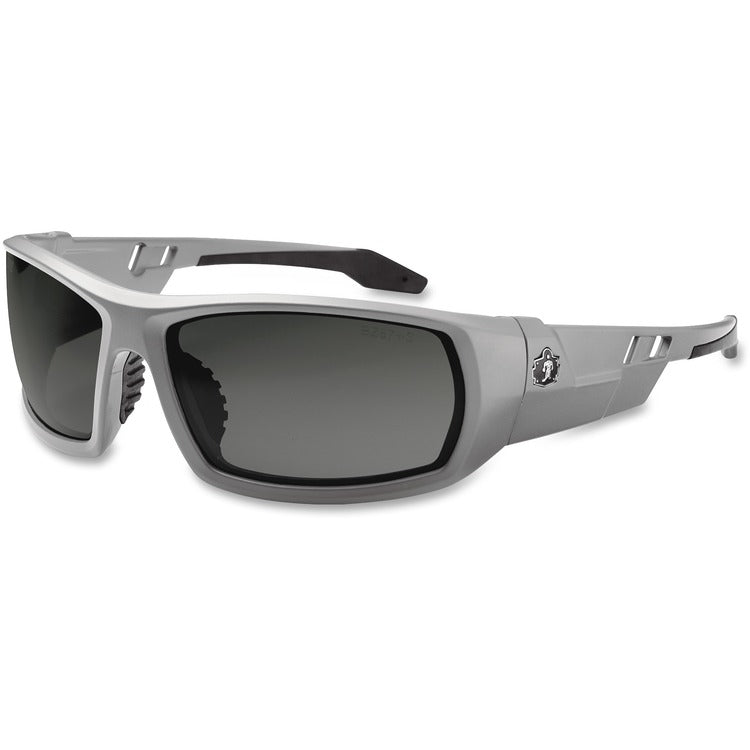 Ergodyne Skullerz Odin Safety Glasses, Gray Frame/Smoke Lens, Anti-Fog, Nylon/Polycarb (EGO50133) Each