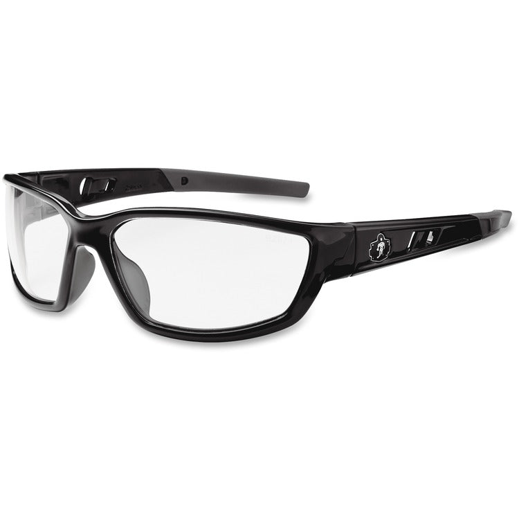 Ergodyne Blade Style Clear Lens Safety Glasses, Black (EGO53000) Each