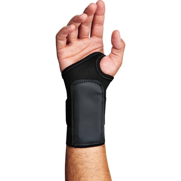 Ergodyne ProFlex 4000 Wrist Support, X-Large (8"+), Fits Right-Hand, Black (EGO70008) Each
