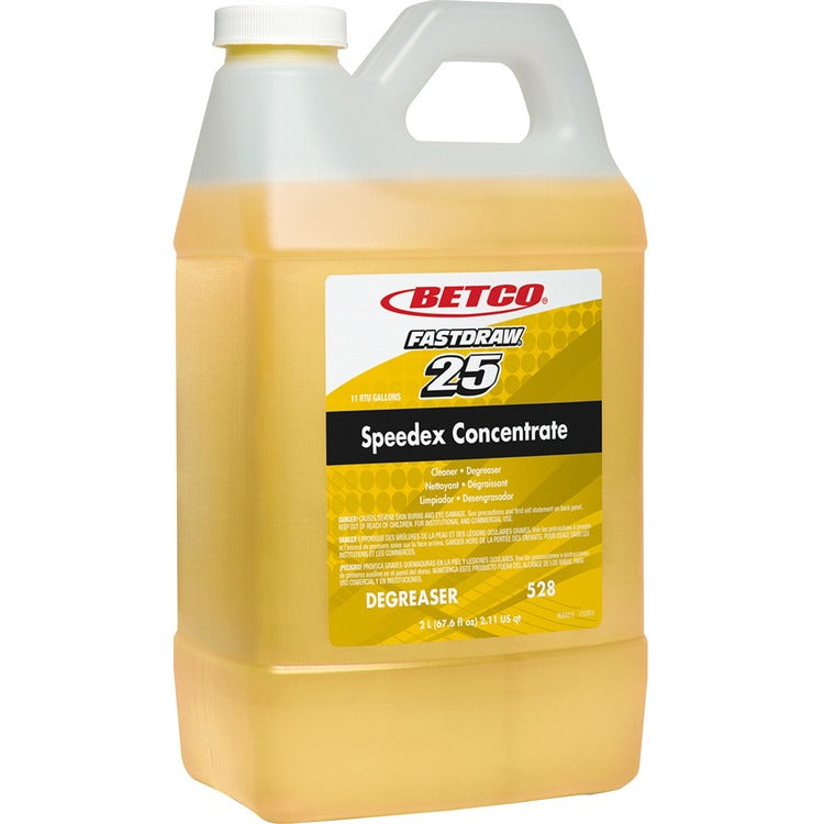 Betco Speedex FastDraw 25 Concentrate Heavy-Duty Degreaser, Lemon Scent, 67.6 oz Bottle (BET5284700) Each