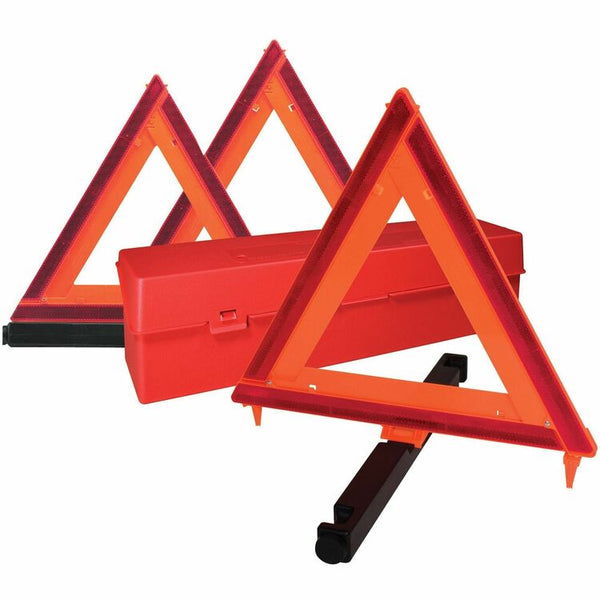 Deflecto Emergency Warning Triangle Kit, Orange/Red (DEF73071100)