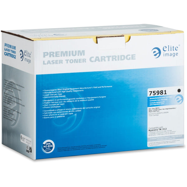Elite Image Remanufactured Toner Cartridge, Alternative for Kyocera (TK312), Laser, 12000 Pages, Black, 1 Each (ELI75981) Each