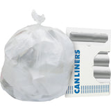 Heritage Value Line Can Liners, 56 gal Capacity, 46" x 43" x 19 mil Thickness, 150/Box, Natural (HERV8646ENR01) Case of 150