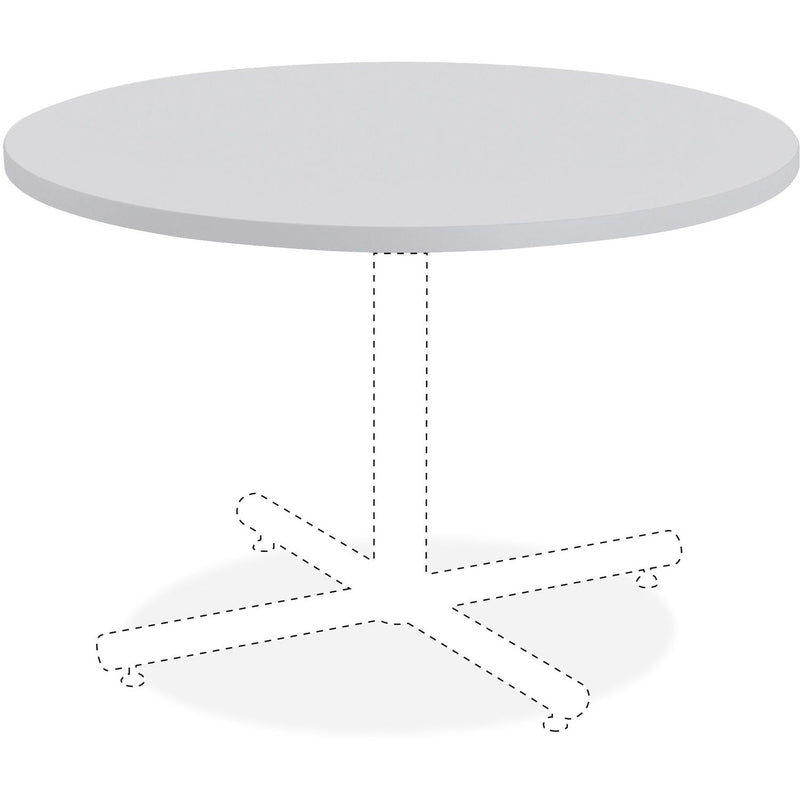 Lorell Round Table Top, 36", Light Gray (LLR62575)