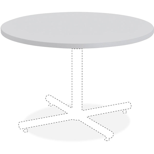 Lorell Round Table Top, 42", Light Gray (LLR62579)