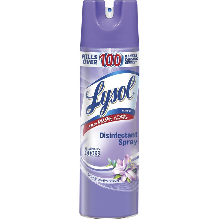 Lysol Disinfectant Spray, Early Morning Breeze, 19oz Aerosol, 12/Carton (RAC80834CT) Case of 12