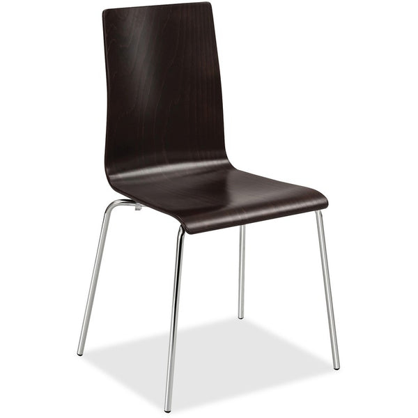 Safco Bosk Stack Chair, Espresso, 2/Carton (SAF4298ES)