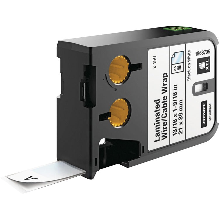Dymo XTL Pre-Sized Labels, 0.81" x 1.56", White/Black Print, 150/Cartridge (DYM1868705) Each