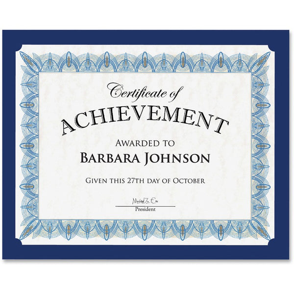 Geographics Traditional Certificates, 10/PK, Navy (GEO47835) Pack of 10