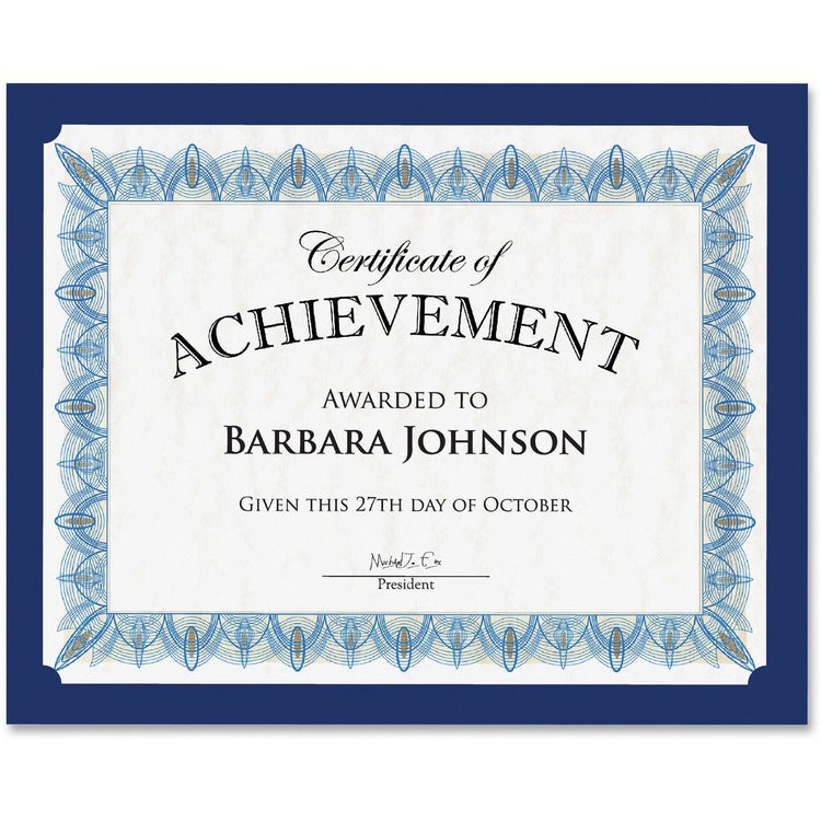 Geographics Traditional Certificates, 10/PK, Navy (GEO47835) Pack of 10