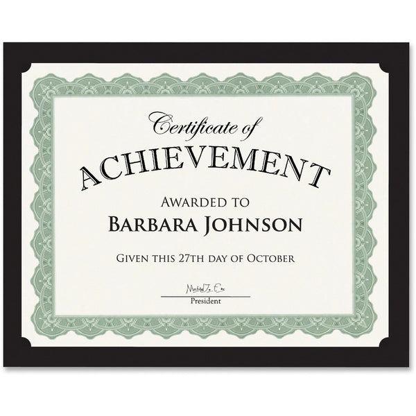 Geographics Traditional Certificates, 10/PK, Black (GEO47836) Pack of 10