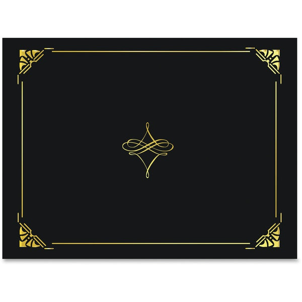 Geographics Certificate Cover, 8-1/2" x 11", 5SH/PK, Black (GEO47840) Pack of 5