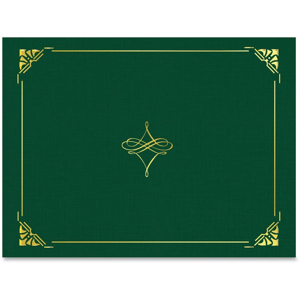 Geographics Certificate Cover, 8-1/2" x 11", 5SH/PK, Hunter Green (GEO47843) Pack of 5