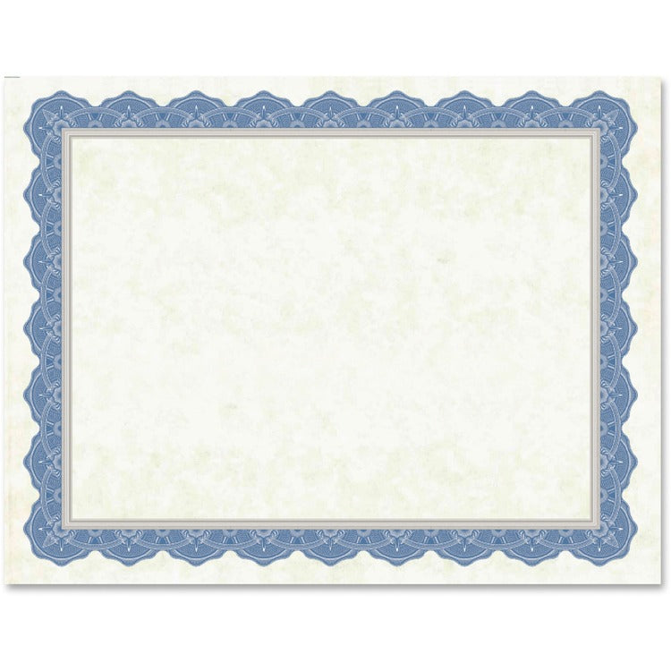 Geographics Traditional Certificates, 8-1/2" x 11", 15SH/PK, Blue (GEO47849) Pack of 15
