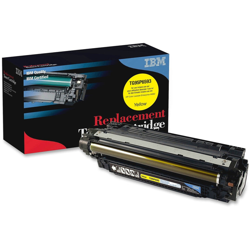 IBM Remanufactured Toner Cartridge, Alternative for HP 653A (CF322A), Laser, 16500 Pages, Yellow, 1 Each (IBMTG95P6593) Each