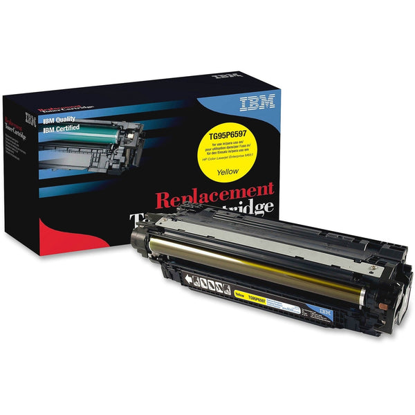 IBM Remanufactured Toner Cartridge, Alternative for HP 654A (CF332A), Laser, 15000 Pages, Yellow, 1 Each (IBMTG95P6597) Each