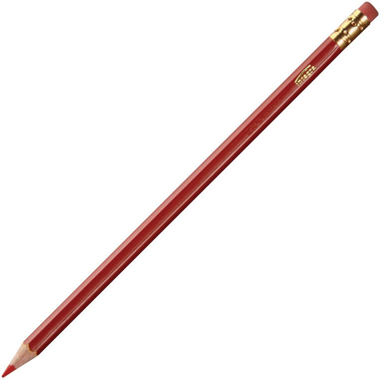 Integra Grading Pencils, 12/BX, Red (ITA38274)