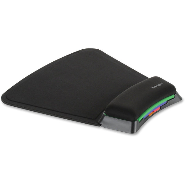 Kensington SmartFit Mouse Pad w/Wrist Rest, Nonskid Base, 10 1/4 x 10.38 x 1.1, Black (KMW55793) Each
