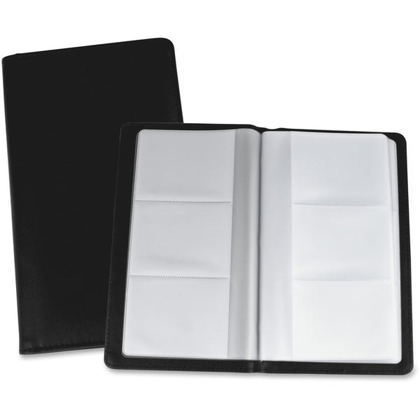 Lorell Card Holder, 192 Cap, 4-3/4" x 7" x .71", Black (LLR01030)