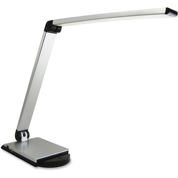 Lorell LED Desk Task Light, 8W, Silver (LLR13201)