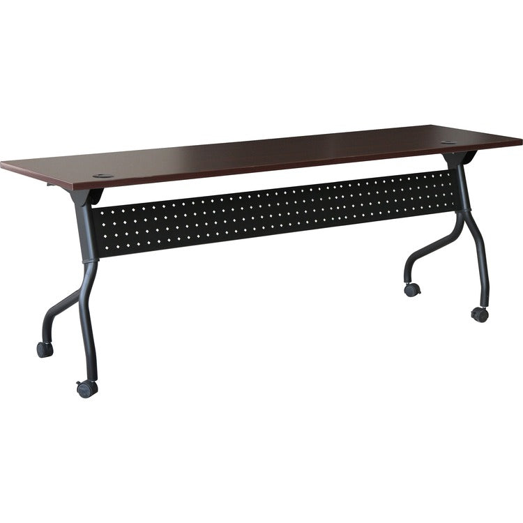 Lorell Training Table, 23-3/5" x 72" x 29-1/2", MY/BK (LLR59514)