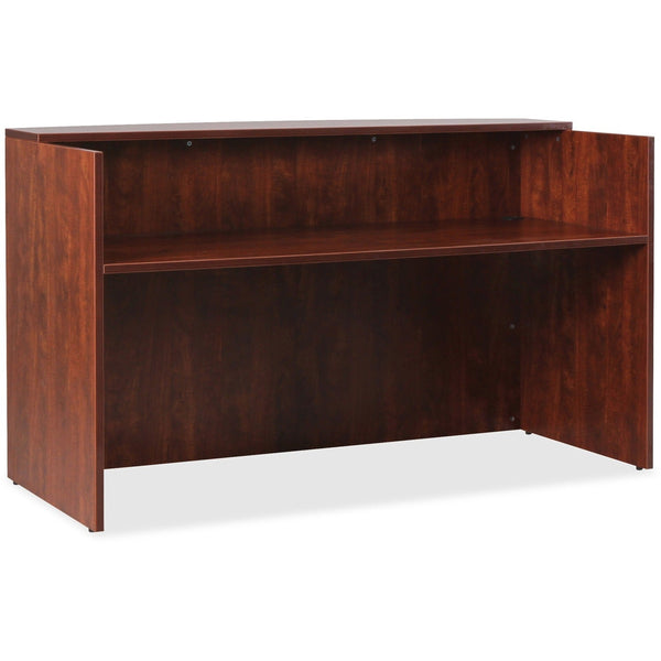 Lorell Reception Desk, 352/5" x 71" x 42-1/2", Cherry (LLR59581)