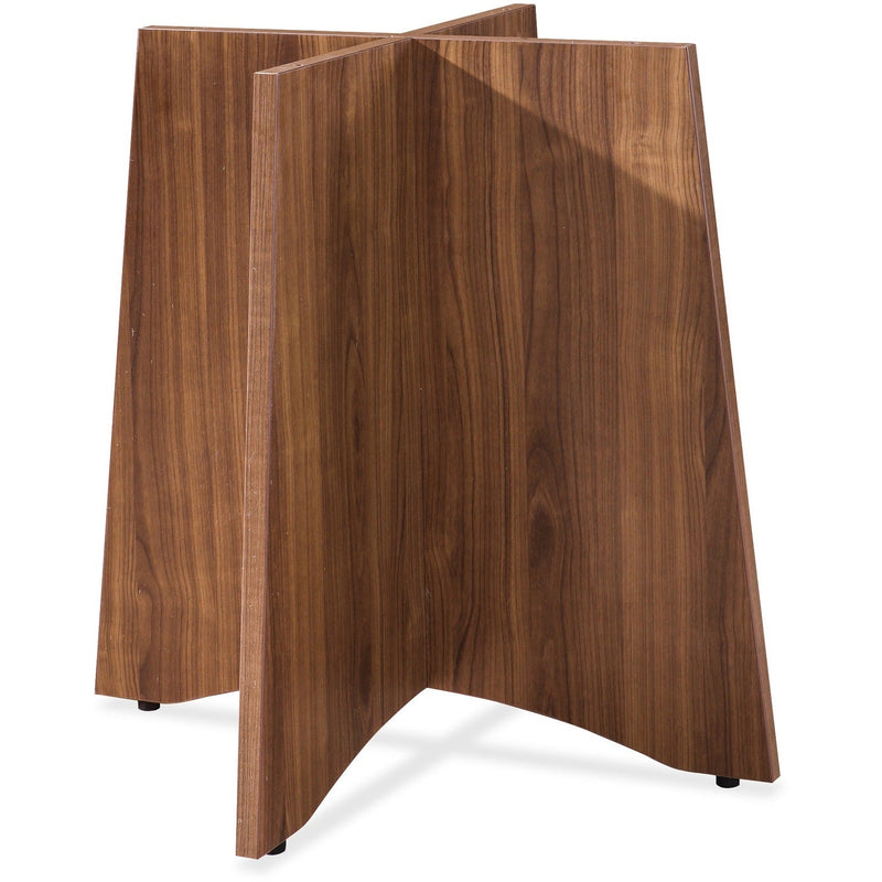 Lorell Table Base, 42"/48", Walnut (LLR69991) Each