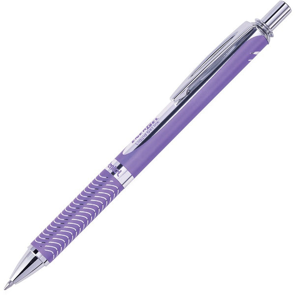 EnerGel Gel Pen, Retract, Metal Tip, .7mm, 12/BX, Violet Barrel/Ink (PENBL407VA) Each