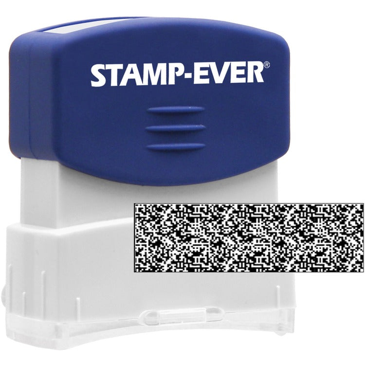 Stamp-Ever Pre-Ink Security Block, 9-/16" x 1-11/16", Blue (USS8866) Each