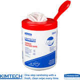 KIMTECH Prep Surface Sanitizer Wipes, 30/Tub, 8/Carton (KCC58040CT) Case of 8