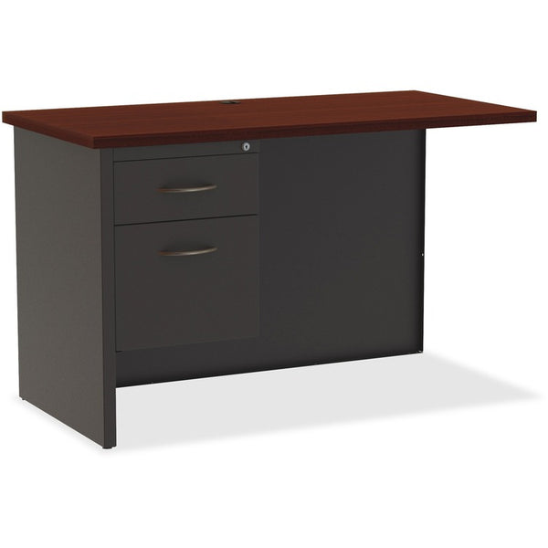 Lorell Left Return Desk, 24'x48", CH/MH (LLR79156)