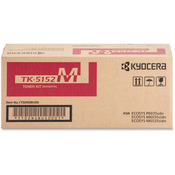 Kyocera Toner Cartridge f/6035/6535, 10,000 Page Yield, Magenta (KYOTK5152M) Each