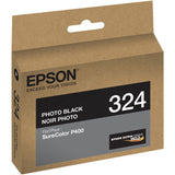 Epson UltraChrome 324 Original Inkjet Ink Cartridge, Photo Black (EPST324120) Each