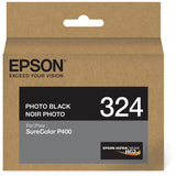 Epson UltraChrome 324 Original Inkjet Ink Cartridge, Photo Black (EPST324120) Each