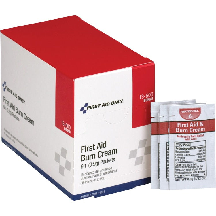 First Aid Only First Aid Burn Ointment, Singe Use Packets, 50/BX, Red/White (FAO13600) Box of 50