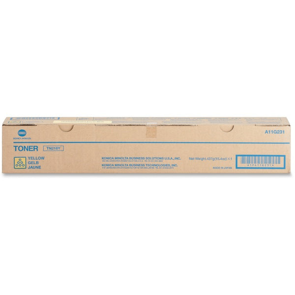 Konica Minolta Toner Cartridge, f/220/280, 26, 000 Page Yield, Yellow (KNMTN216Y) Each