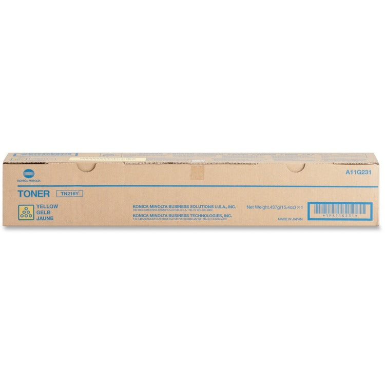 Konica Minolta Toner Cartridge, f/220/280, 26, 000 Page Yield, Yellow (KNMTN216Y) Each